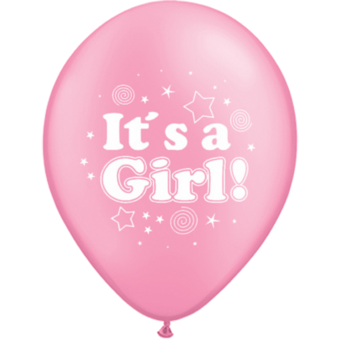 Luftballons Geburt: It`s a Girl (Mädchen) - Rosa Ø 30 cm