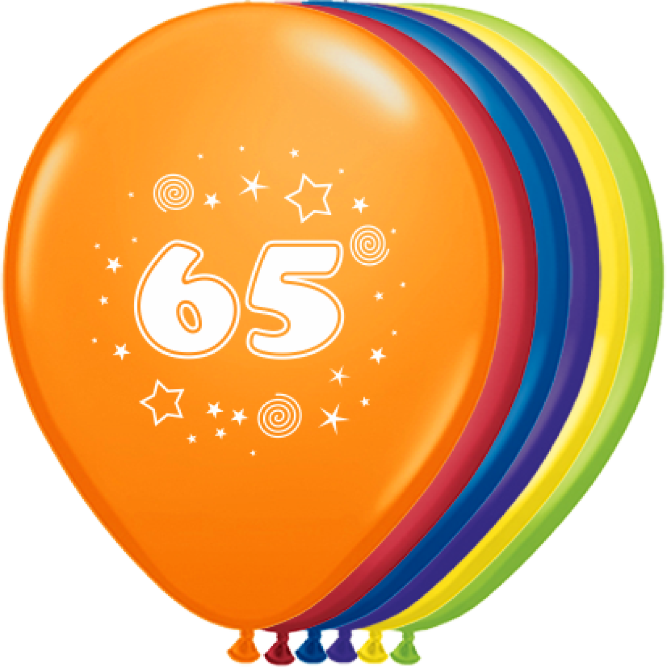 Luftballons Zahl - 65 Ø 30 cm