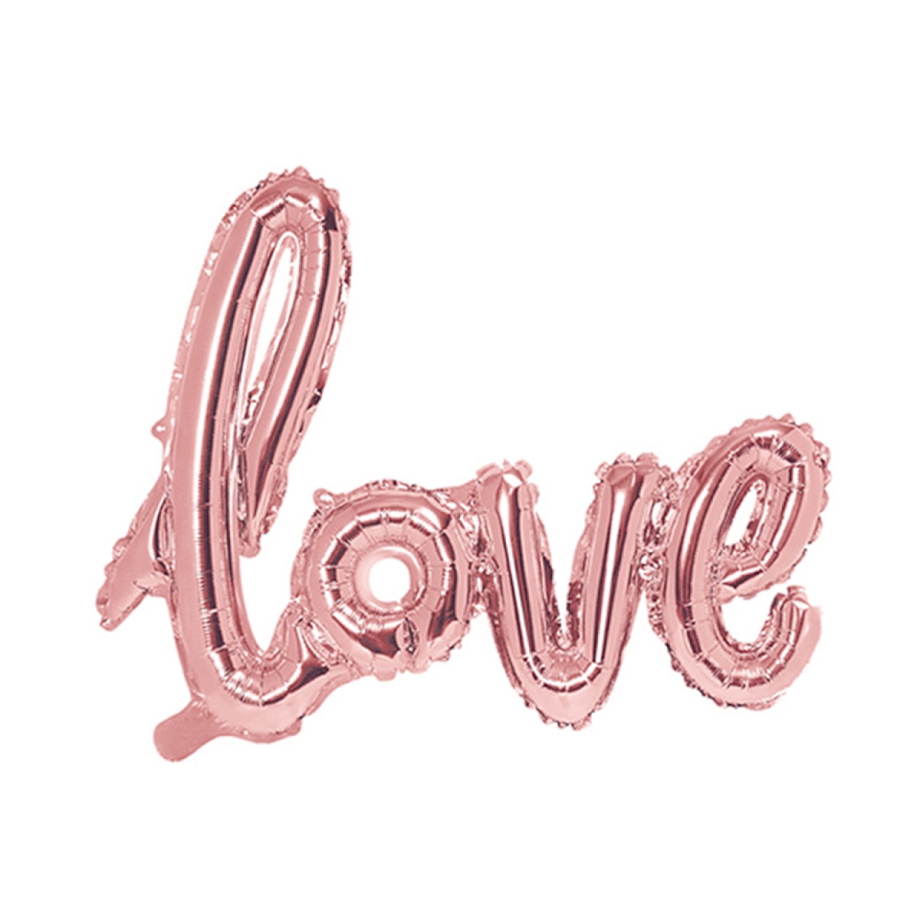 Folienballon Love Schriftzug - Rose Gold 73 cm | luftballon.de