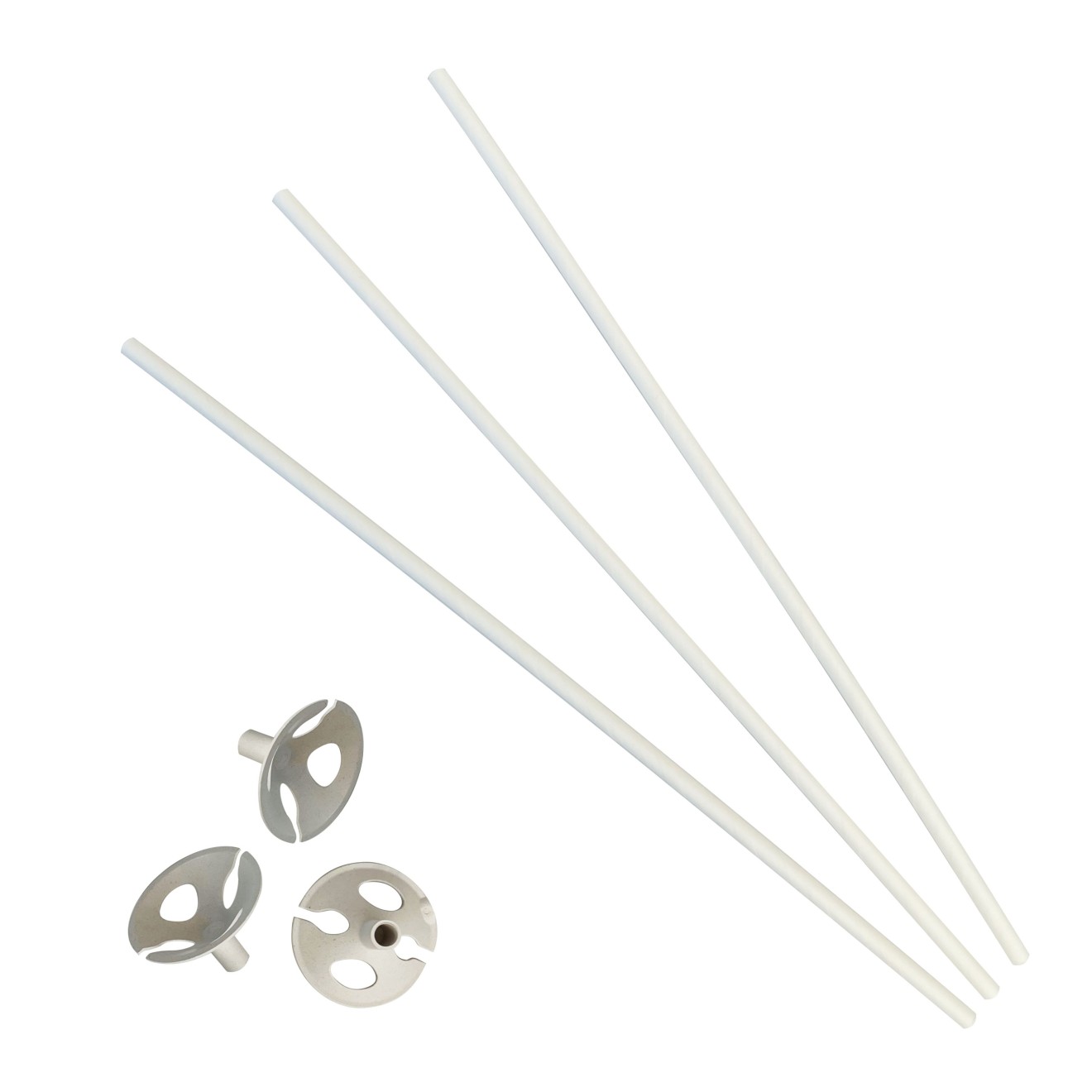 100 kinderfreundliche Ballonstäbe - Papier