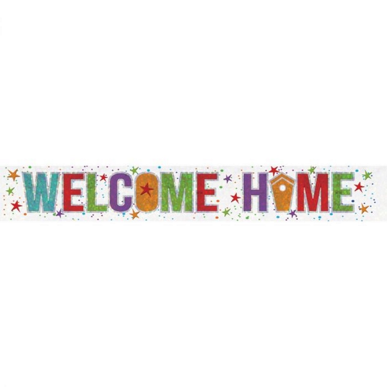 Banner Welcome Home - Holographic 2,7 m