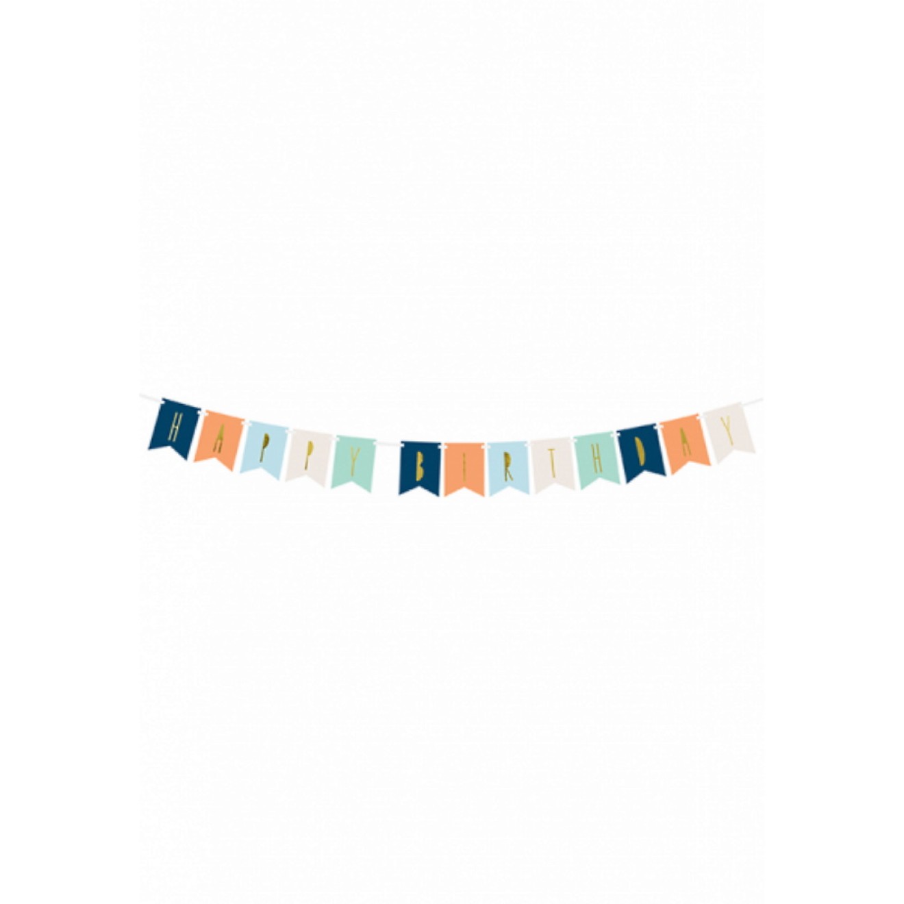 Papiergirlande - Happy Birthday - Soft | luftballon.de