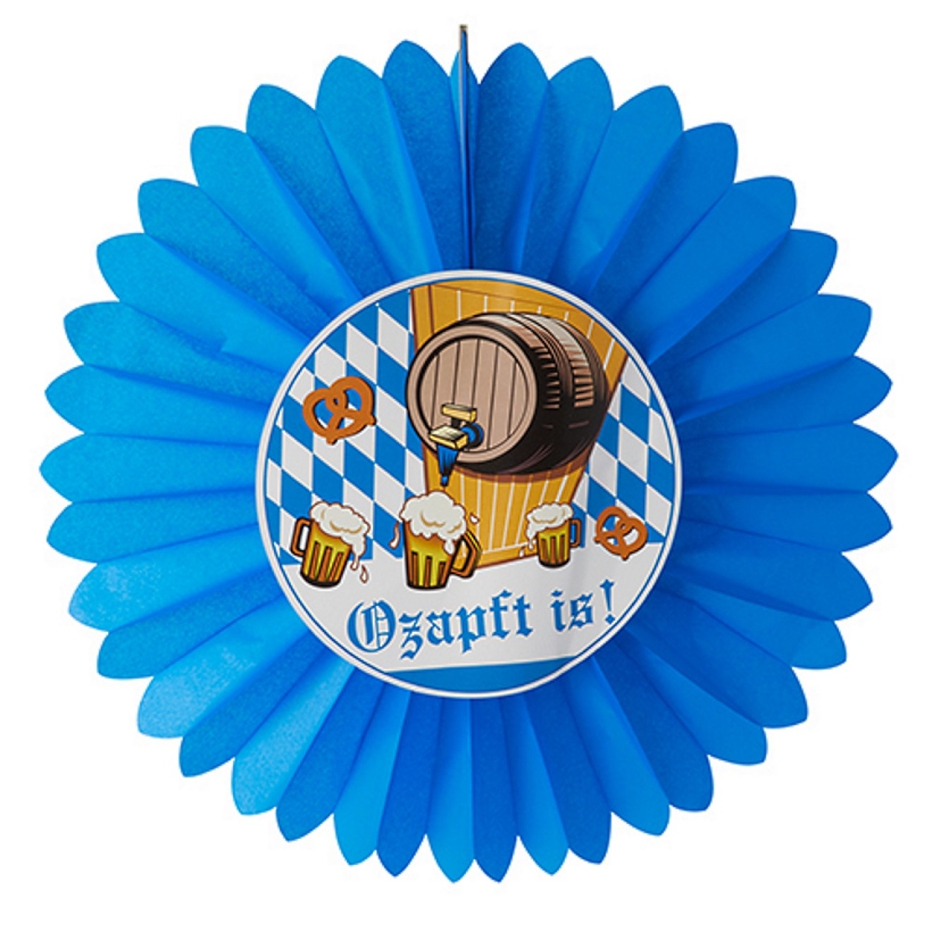 Dekofächer Oktoberfest - Ozapft is! Ø 60 cm