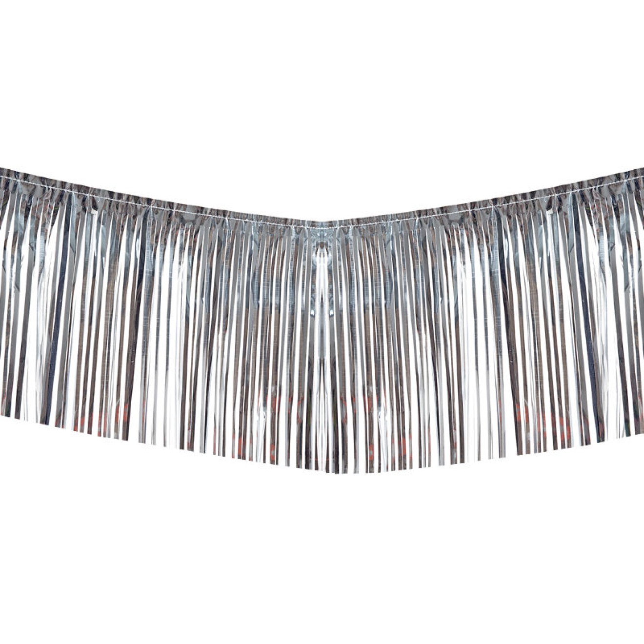 Fransengirlande Silber L: 6 m H: 34 cm