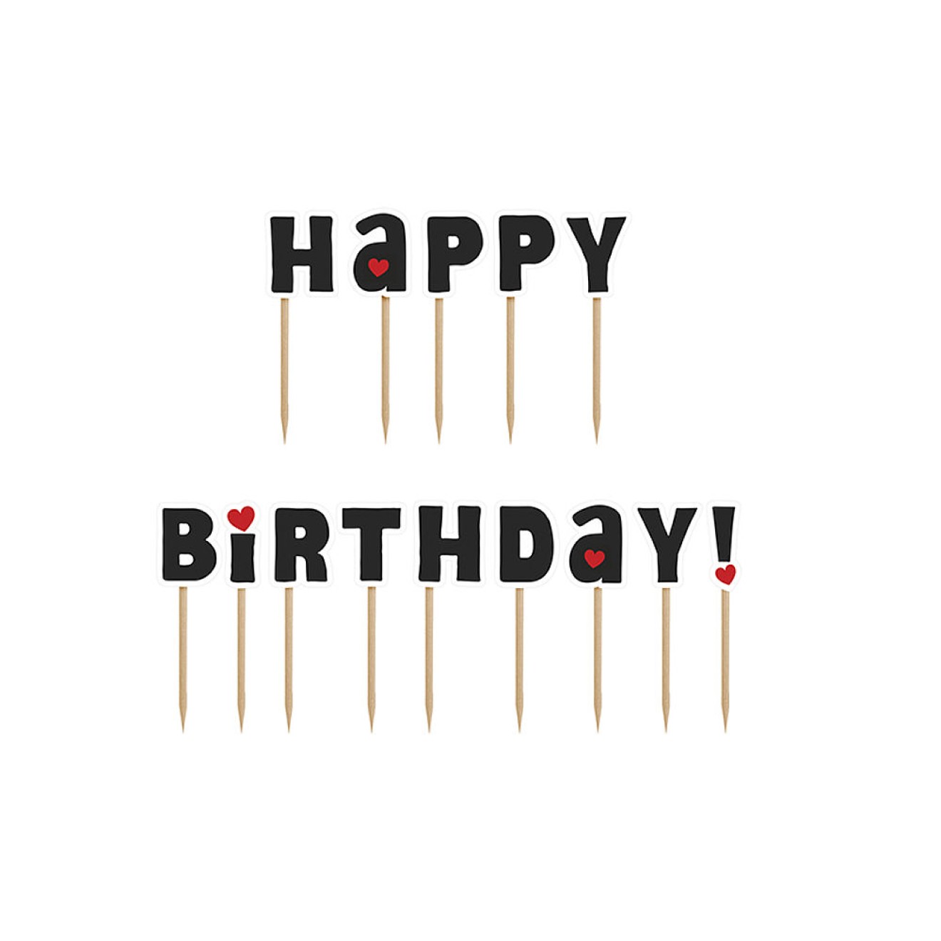 Kuchendeko - Happy Birthday (Herzen) | luftballon.de