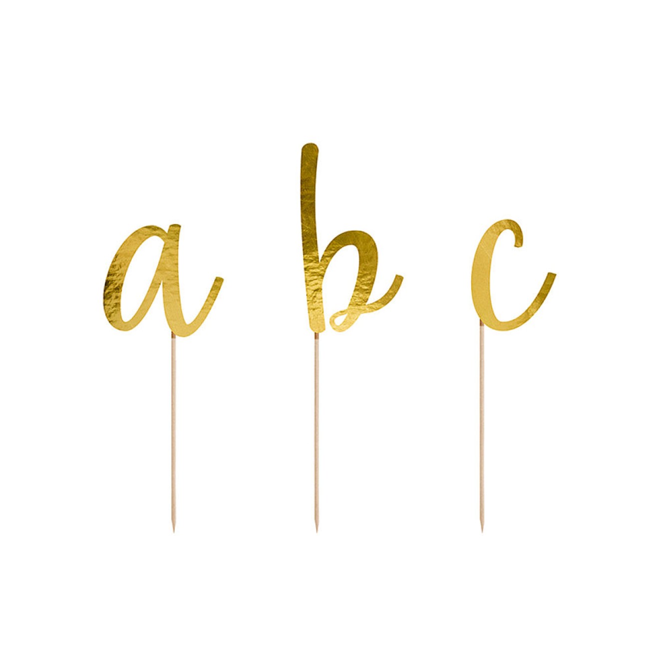 Kuchendeko - Buchstaben Set - Alphabet - 53 Stück | luftballon.de