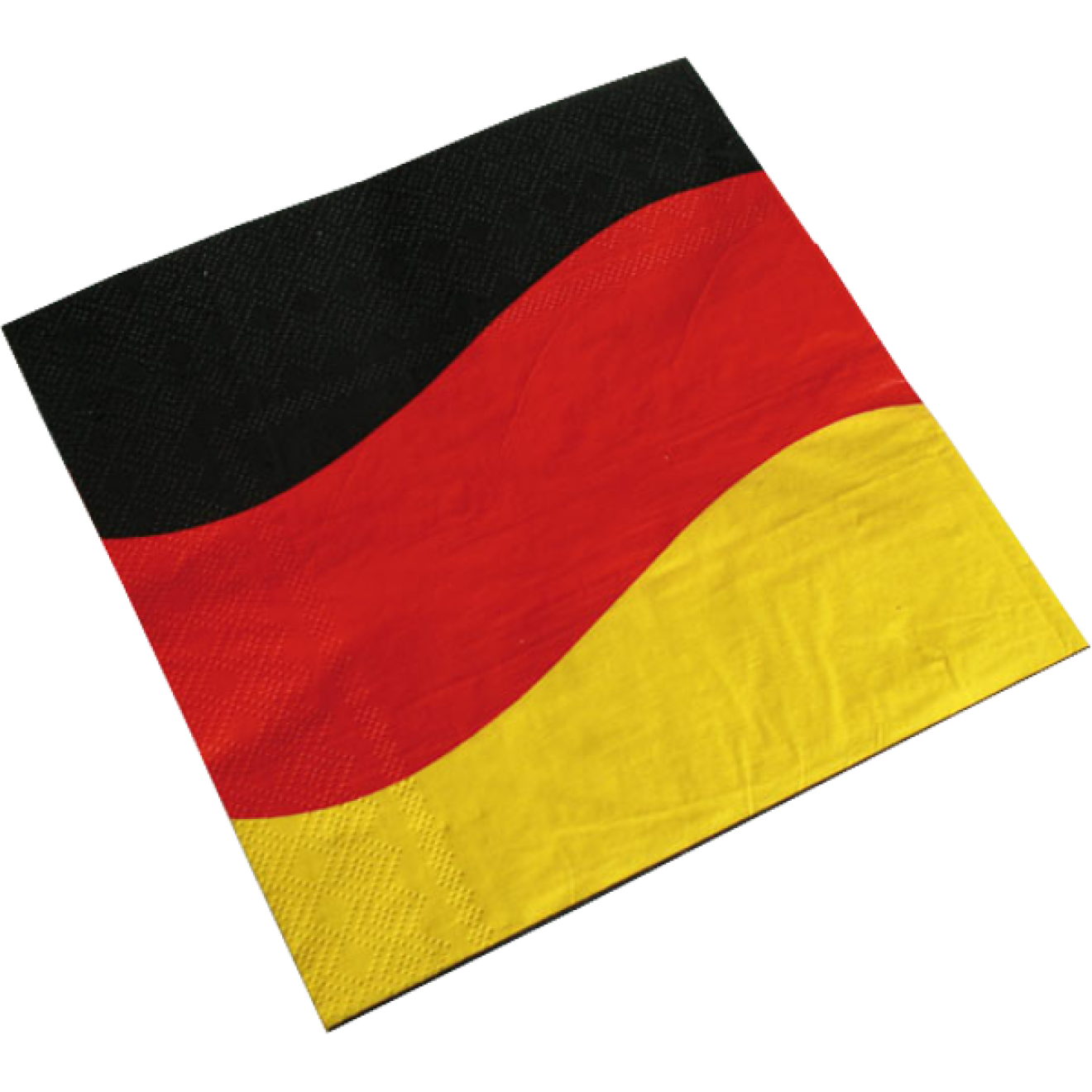 Servietten Deutschland: Schwarz, Rot & Gelb 12 Stück
