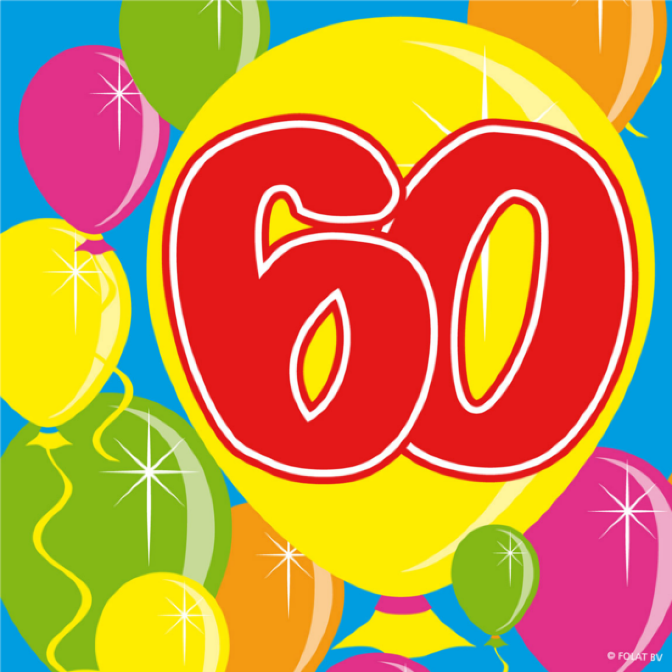Servietten 60 - Luftballons - 20 Stück