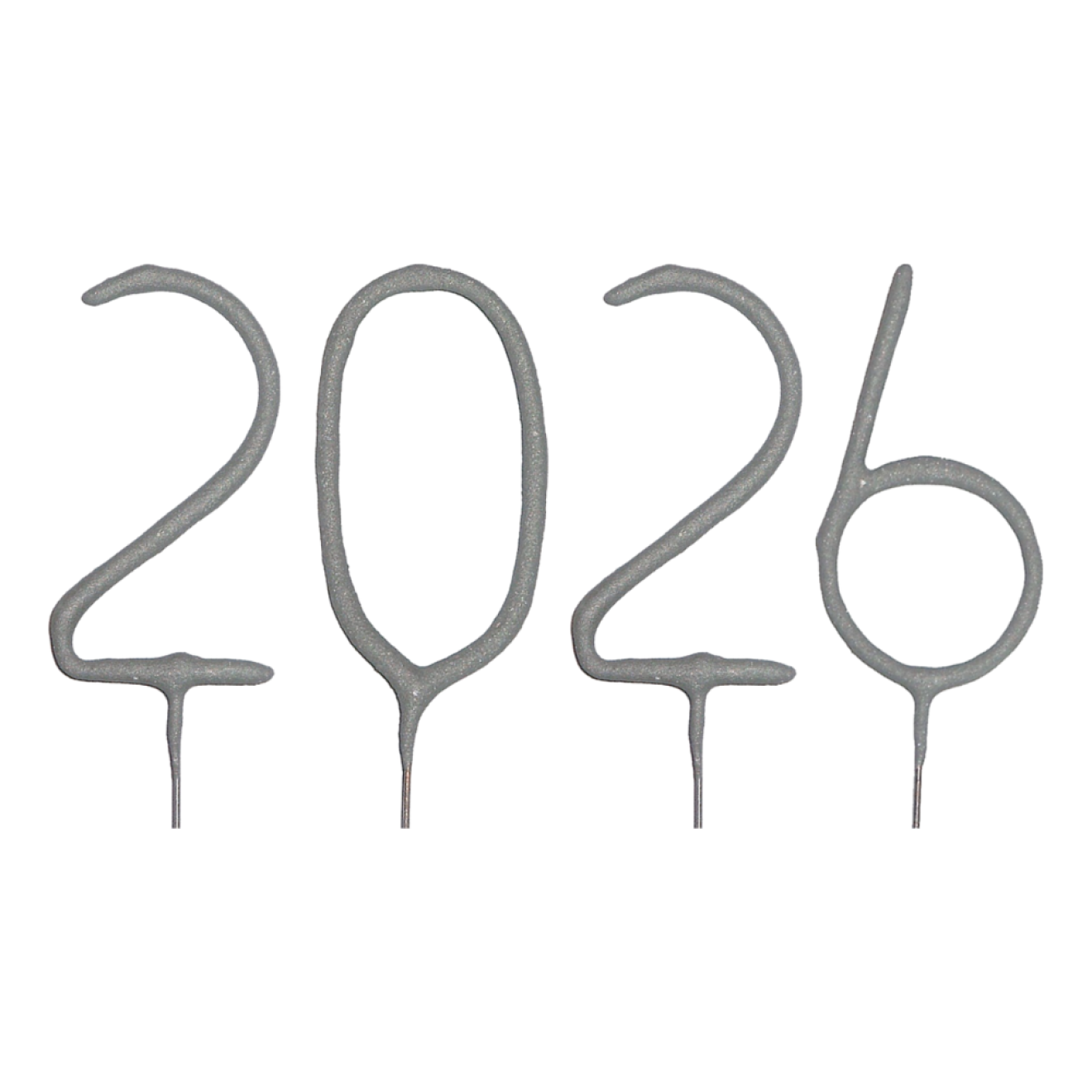 Wunderkerzen Set Silvester: Zahl - 2026