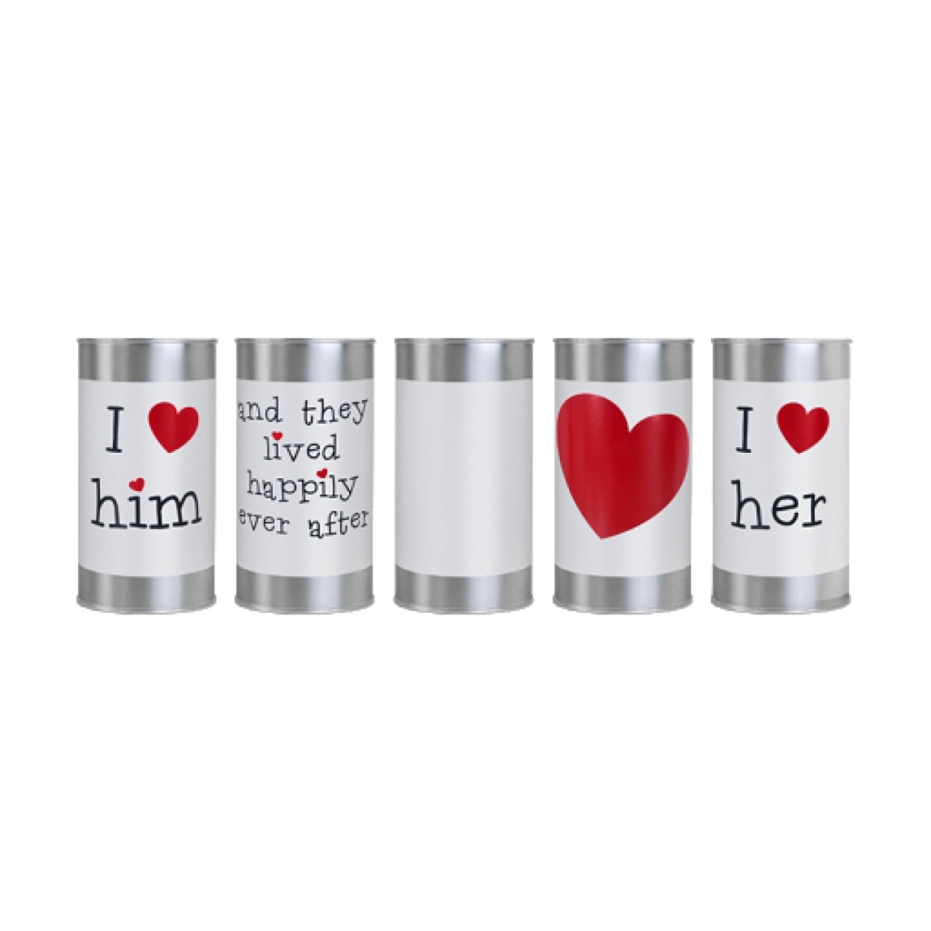 Blechdosen "Hochzeit - Modern"