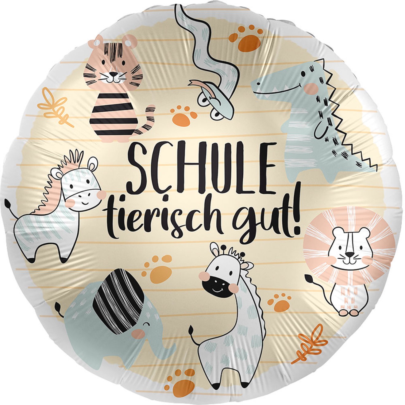 Folienballons Schulanfang - Schule Tierisch Gut | luftballon.de