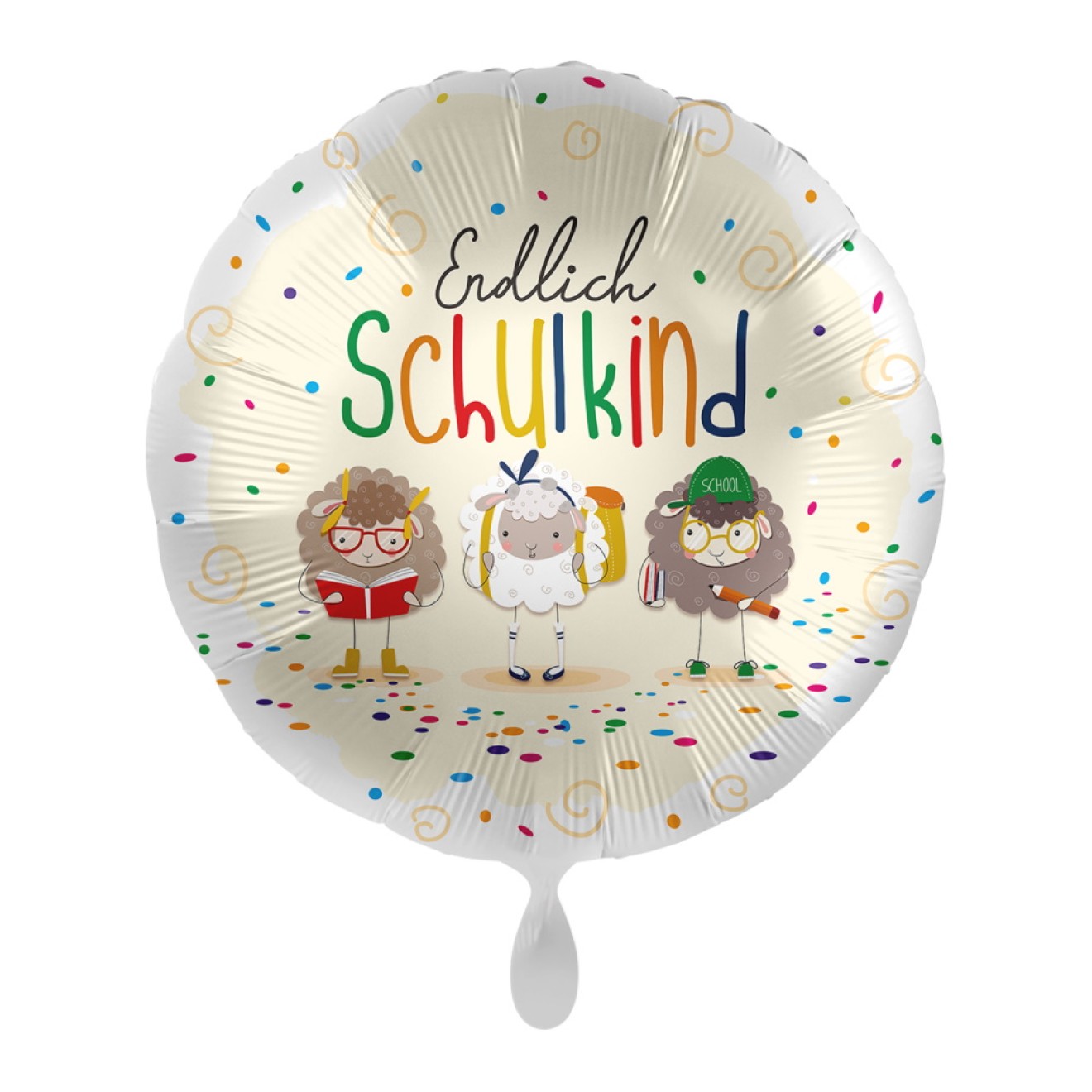 Folienballons Schulanfang - Endlich Schulkind (Tiere) | luftballon.de
