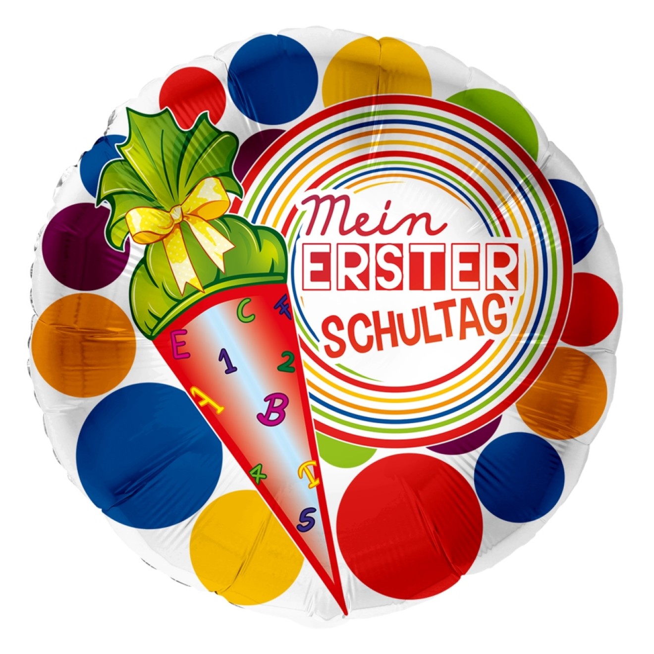 Folienballons Schulanfang - Mein Erster Schultag Ø 45 cm