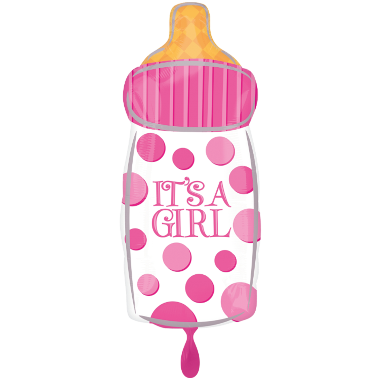 1 Balloon - It is A Girl Baby Bottle