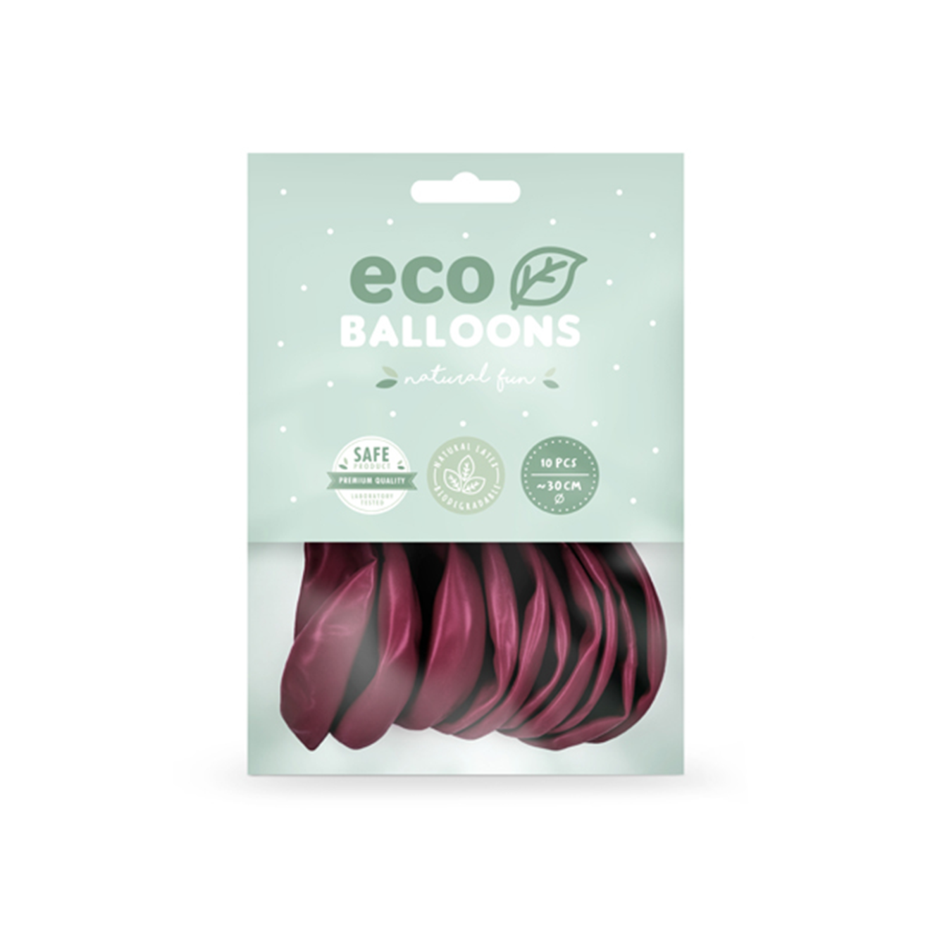 10 ECO-Luftballons - Ø 30cm - Deep Red