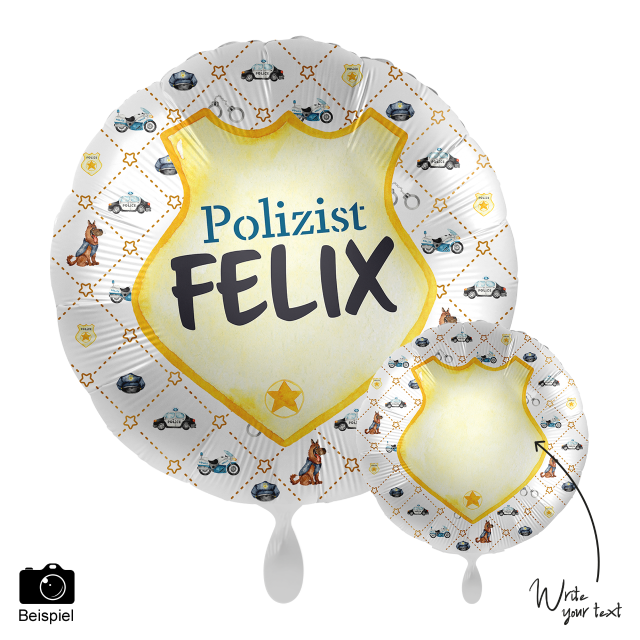 1 Ballon - Personalize IT - Police Academy