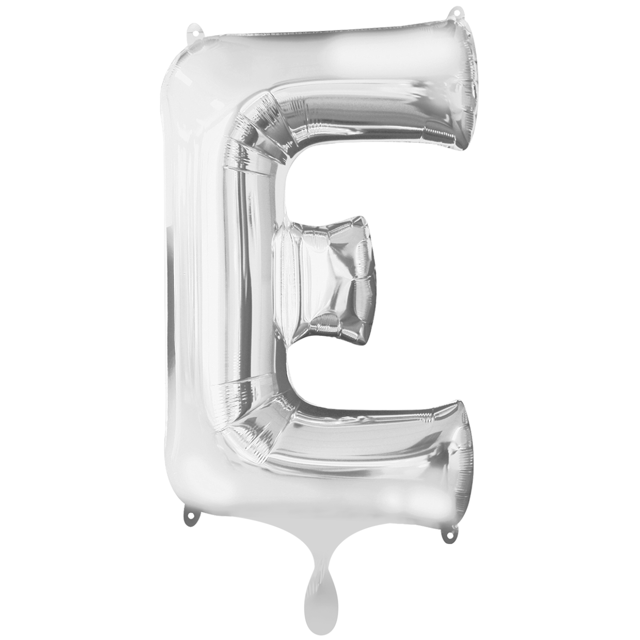 1 Balloon XXL - Buchstabe E - Silber