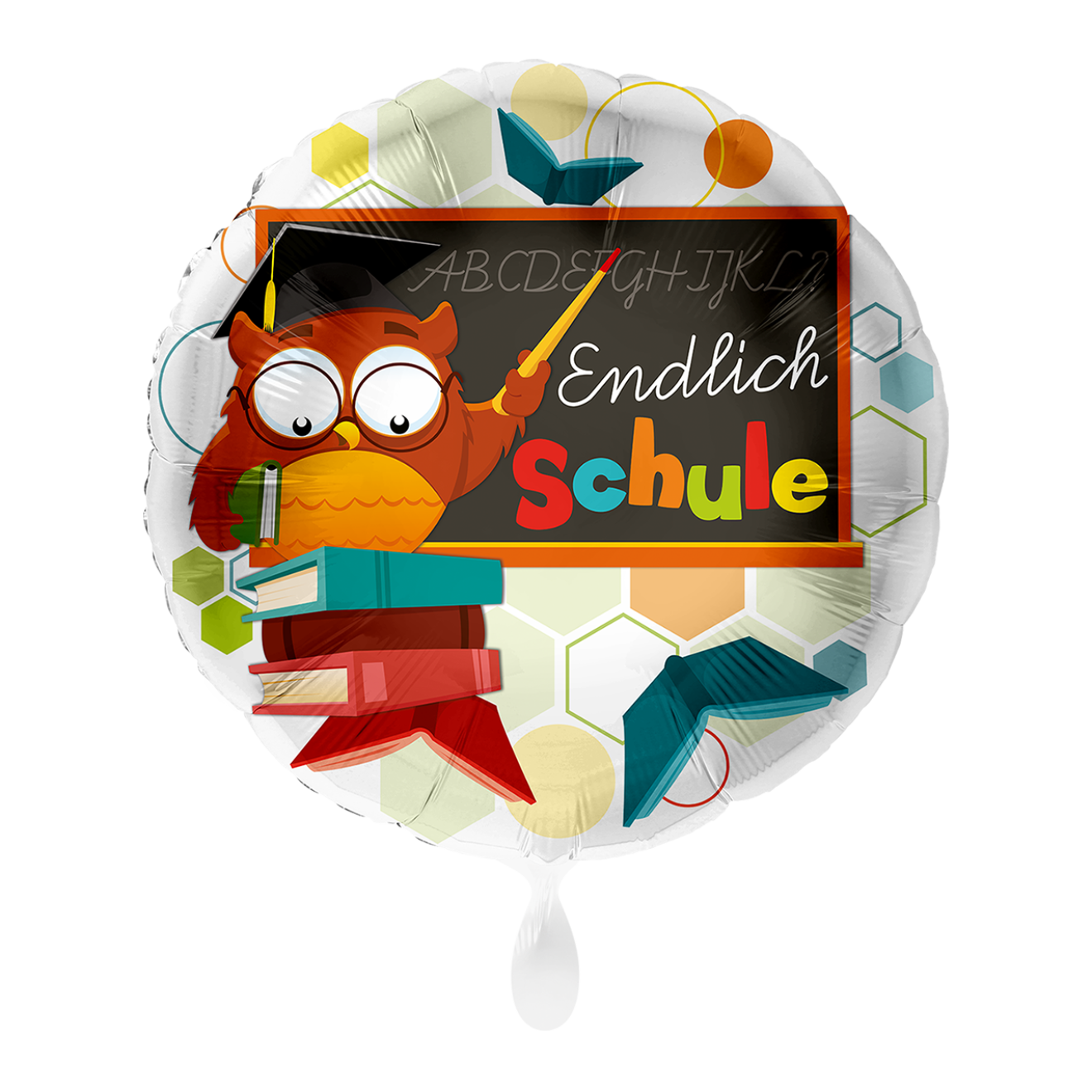 1 Ballon - Eule Endlich Schule