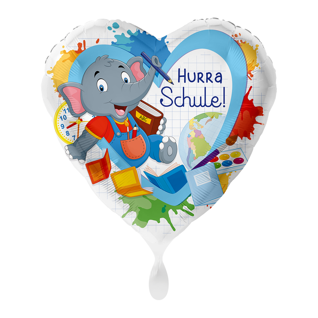 1 Ballon - Elefant Hurra Schule