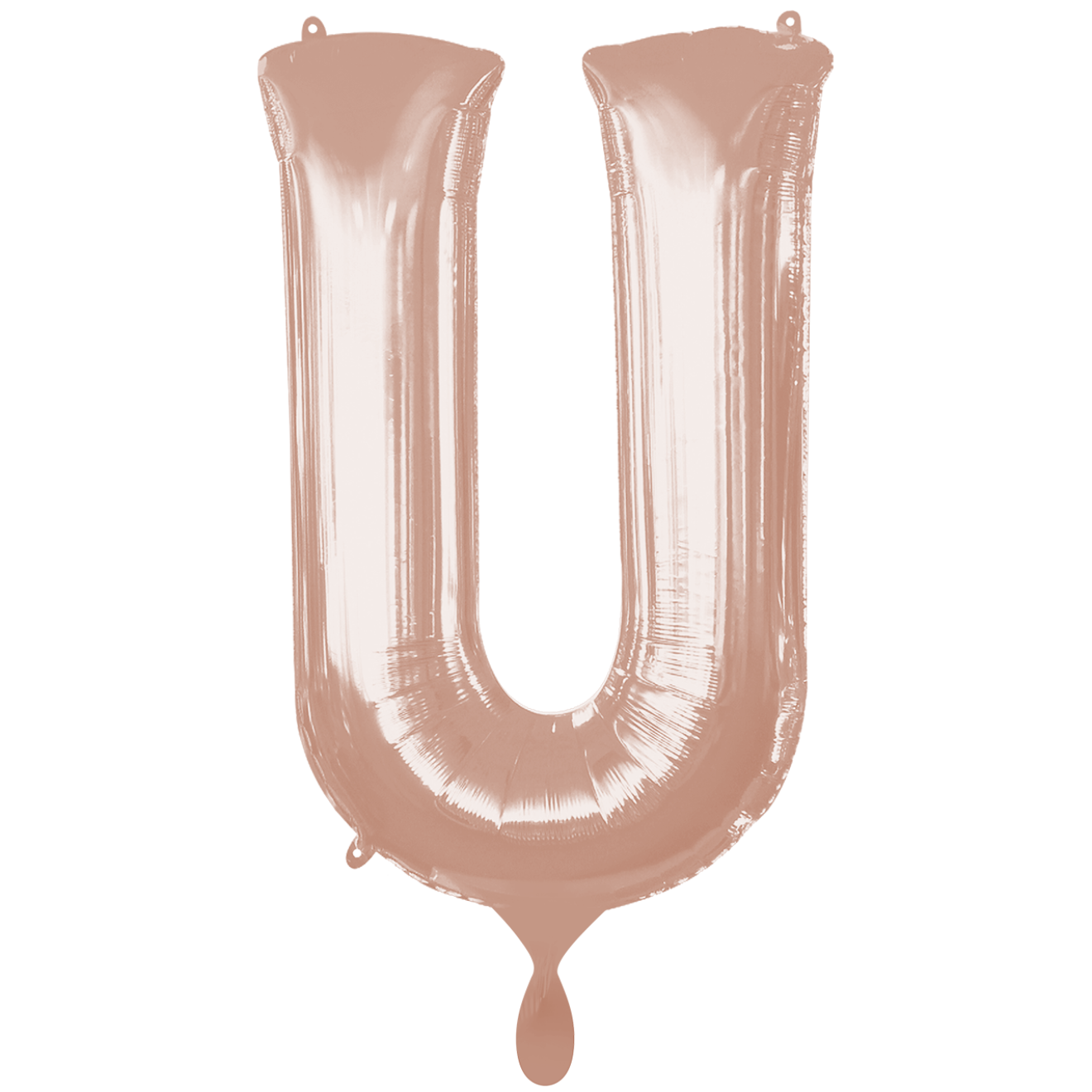 1 Balloon XXL - Buchstabe U - Rosegold