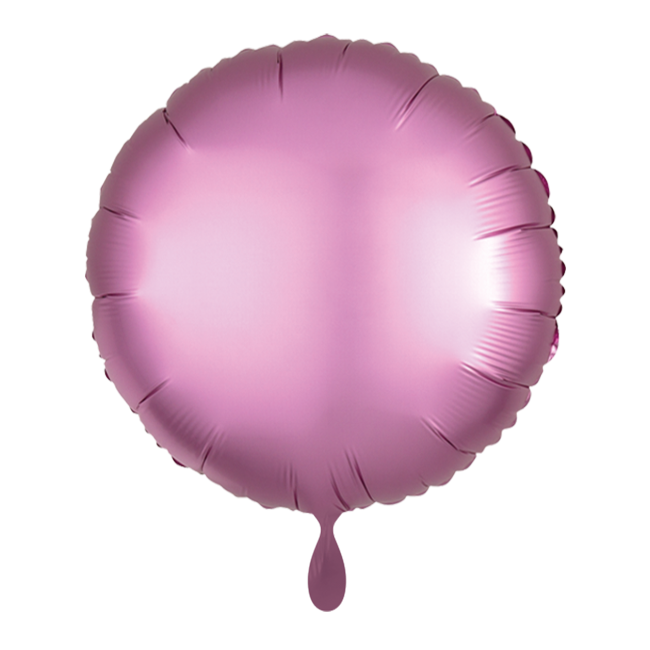1 Balloon - Rund - Satin - Rosa Flamingo