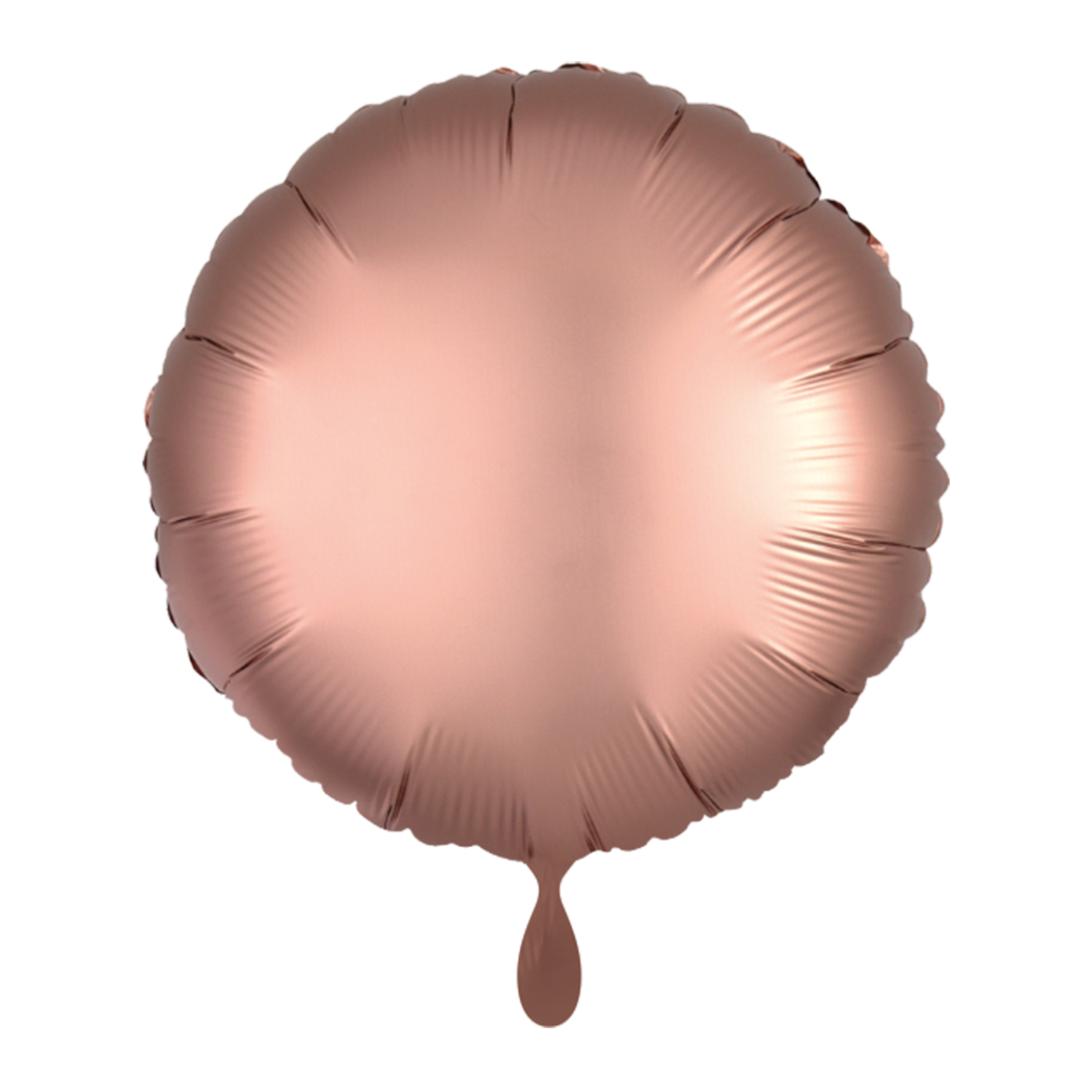 1 Balloon - Rund - Satin - Rosegold