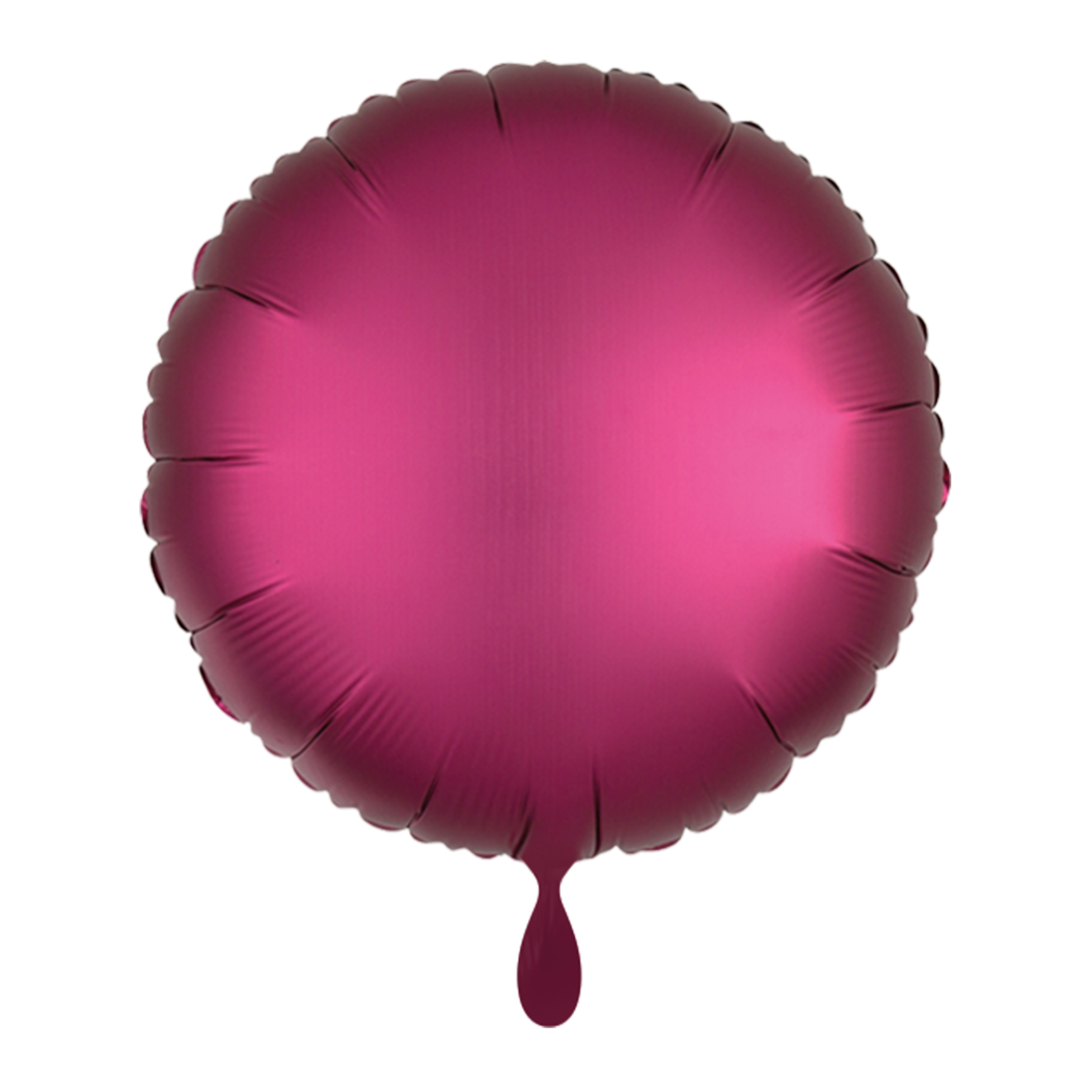 1 Ballon - Rund - Satin - Pink