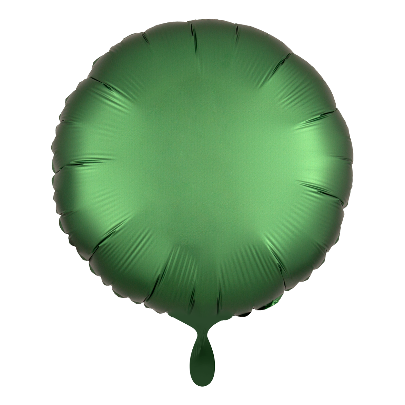 1 Ballon - Rund - Satin - Grün