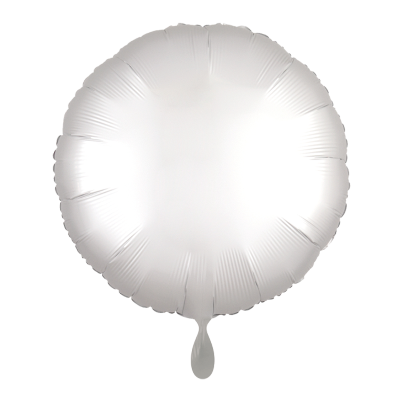 1 Balloon - Rund - Silk Lustre - Weiß