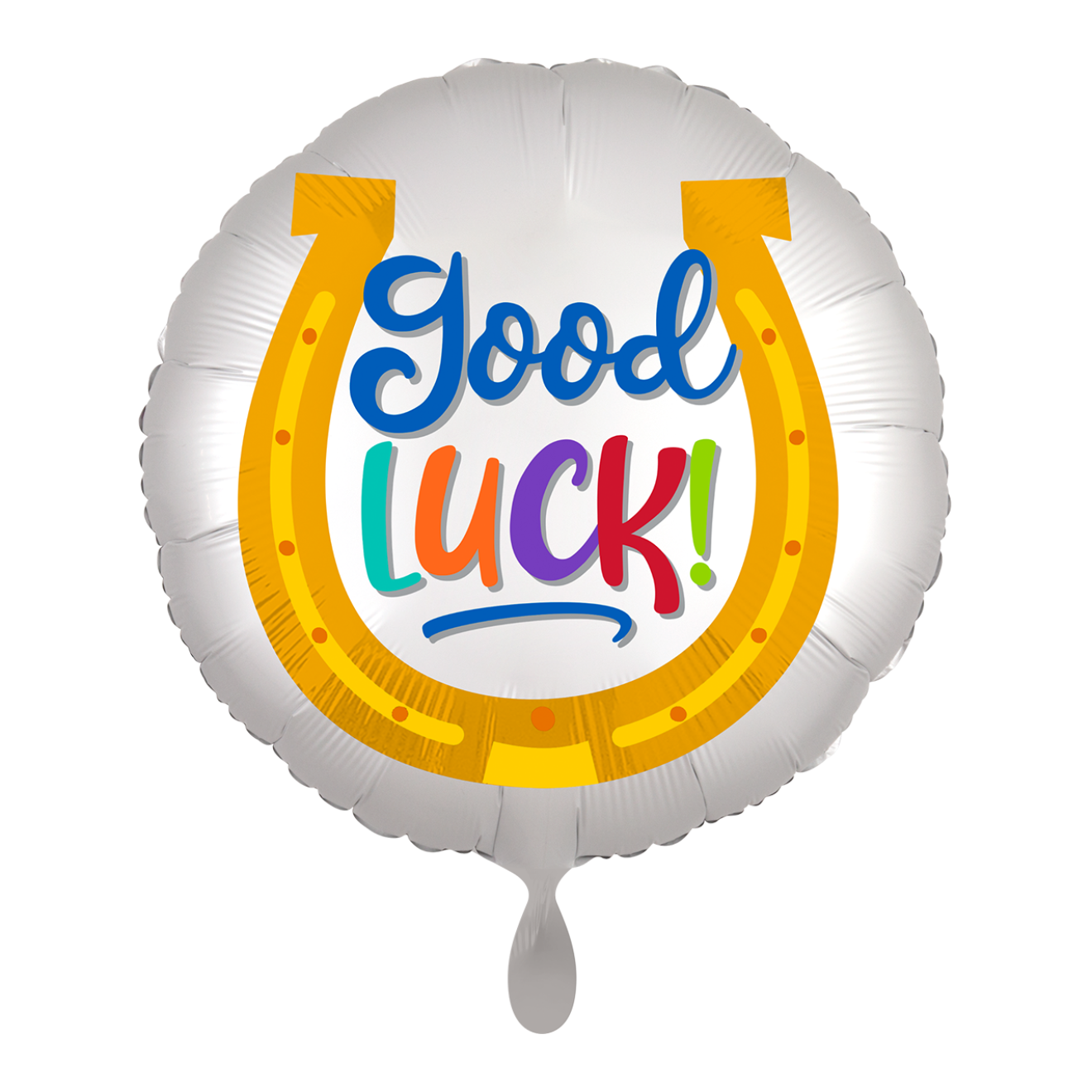 1 Ballon - Good Luck Horseshoe Satin