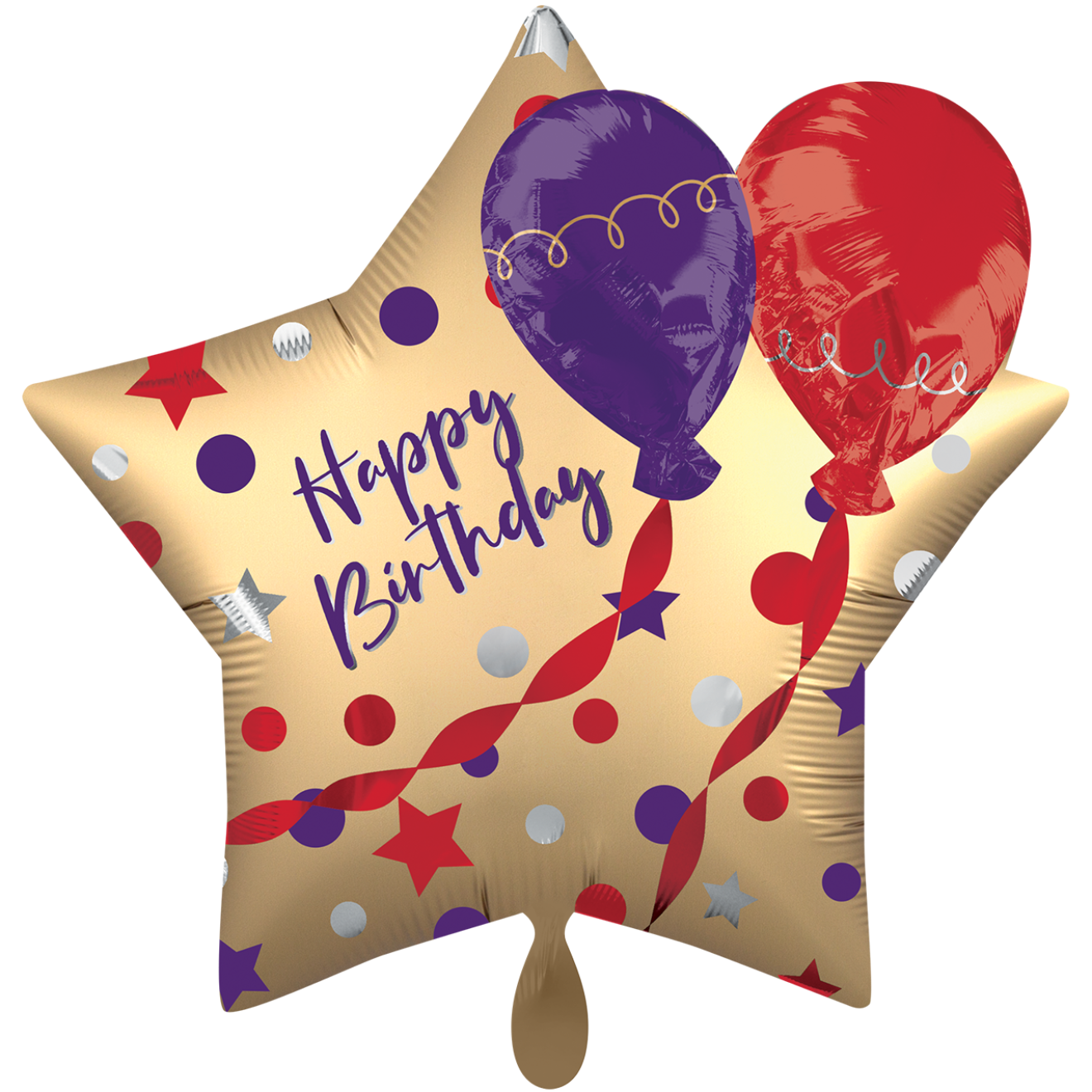 1 Ballon XXL - Satin Birthday