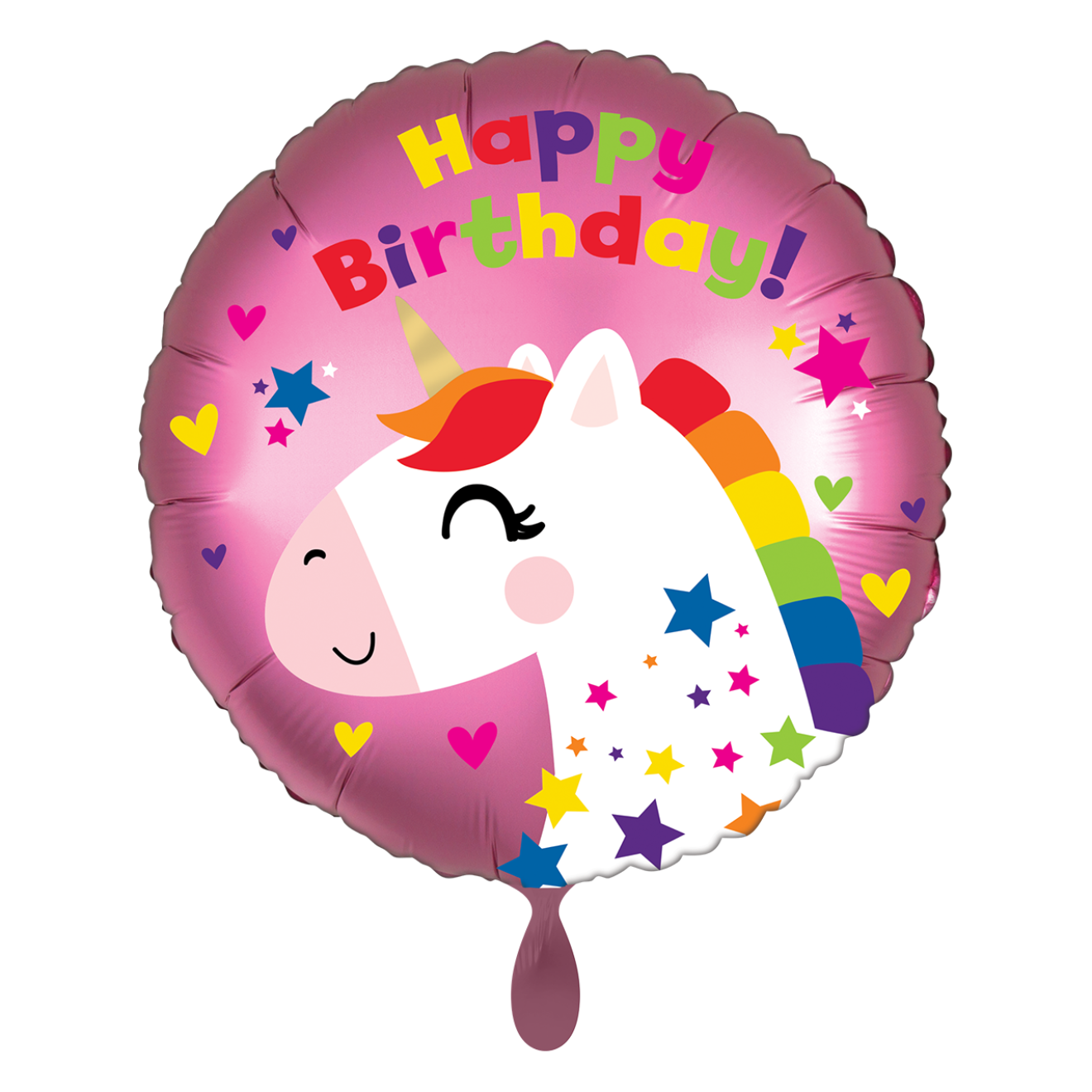 1 Balloon - Satin Unicorn Birthday