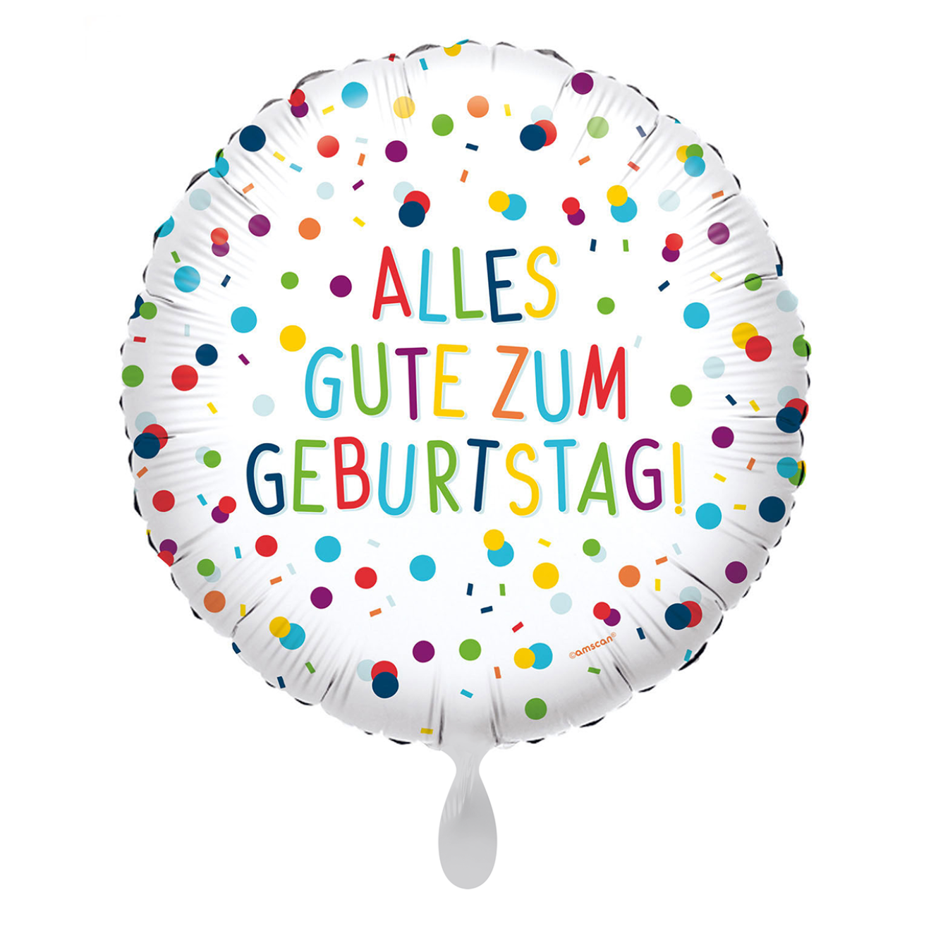 1 Balloon - EU Confetti Birthday Alles Gute