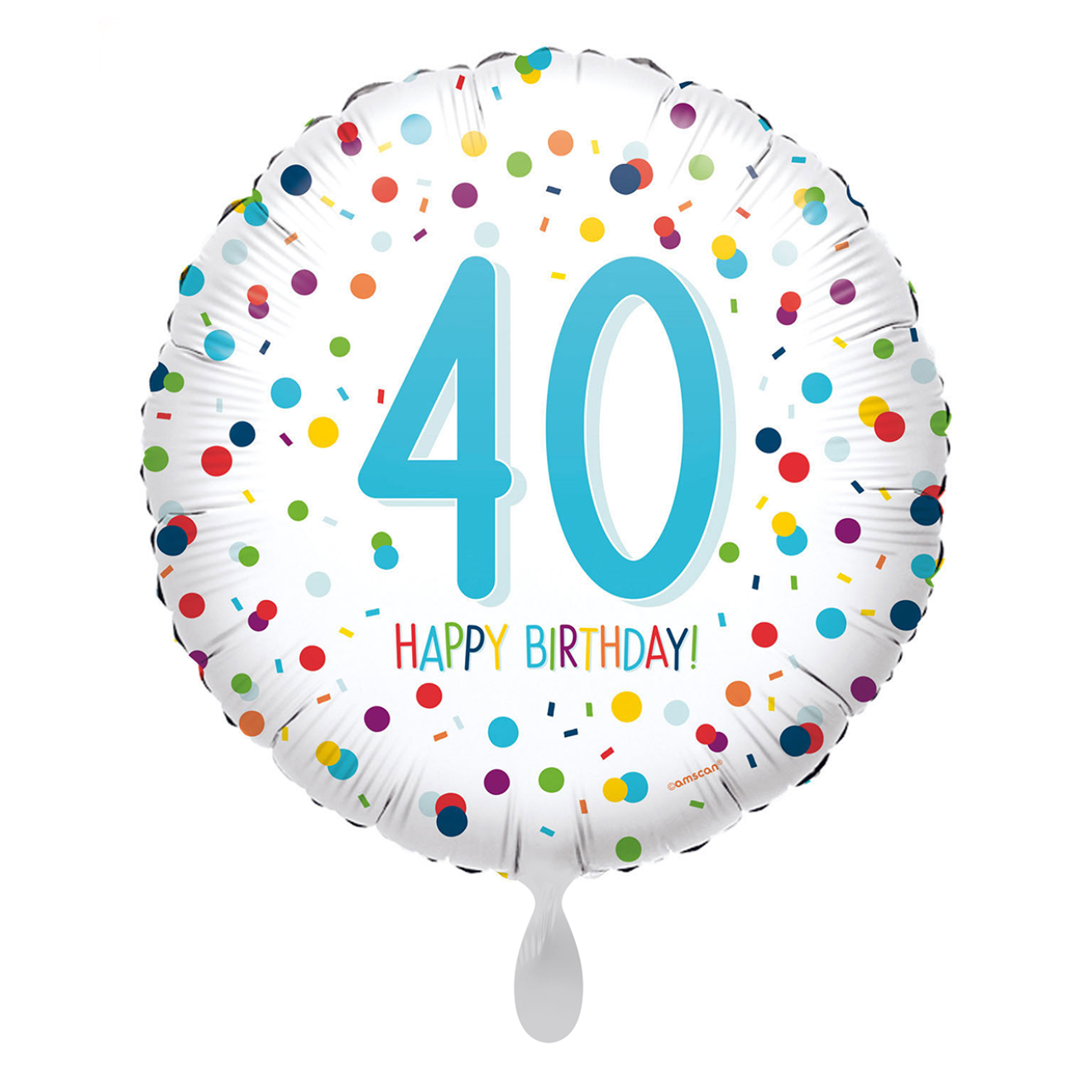 1 Balloon - EU Confetti Birthday 40