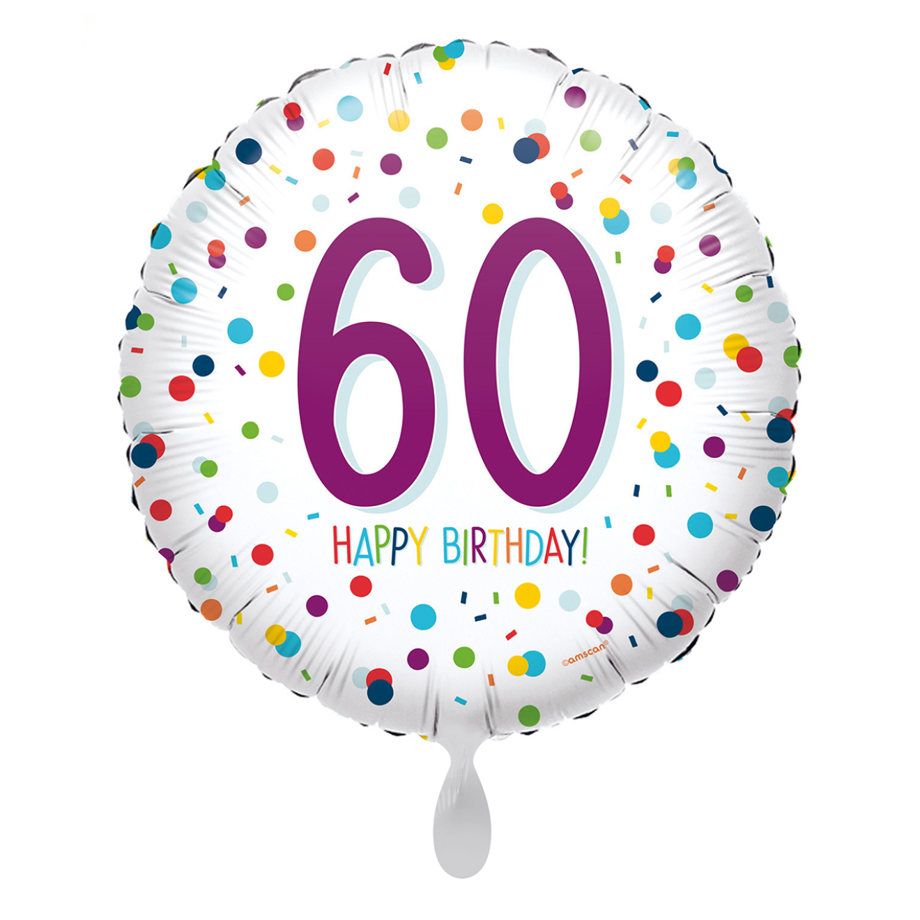 1 Balloon - EU Confetti Birthday 60