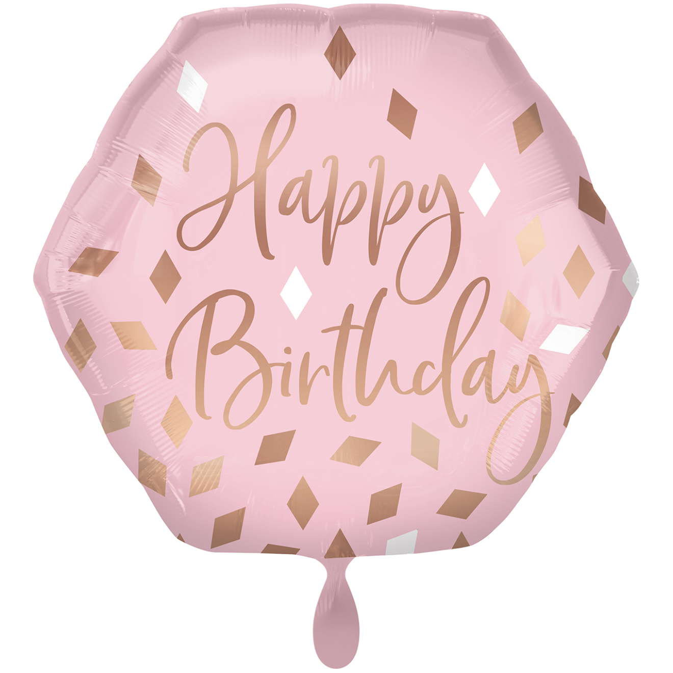 1 Ballon XXL - Rose Gold Blush Birthday