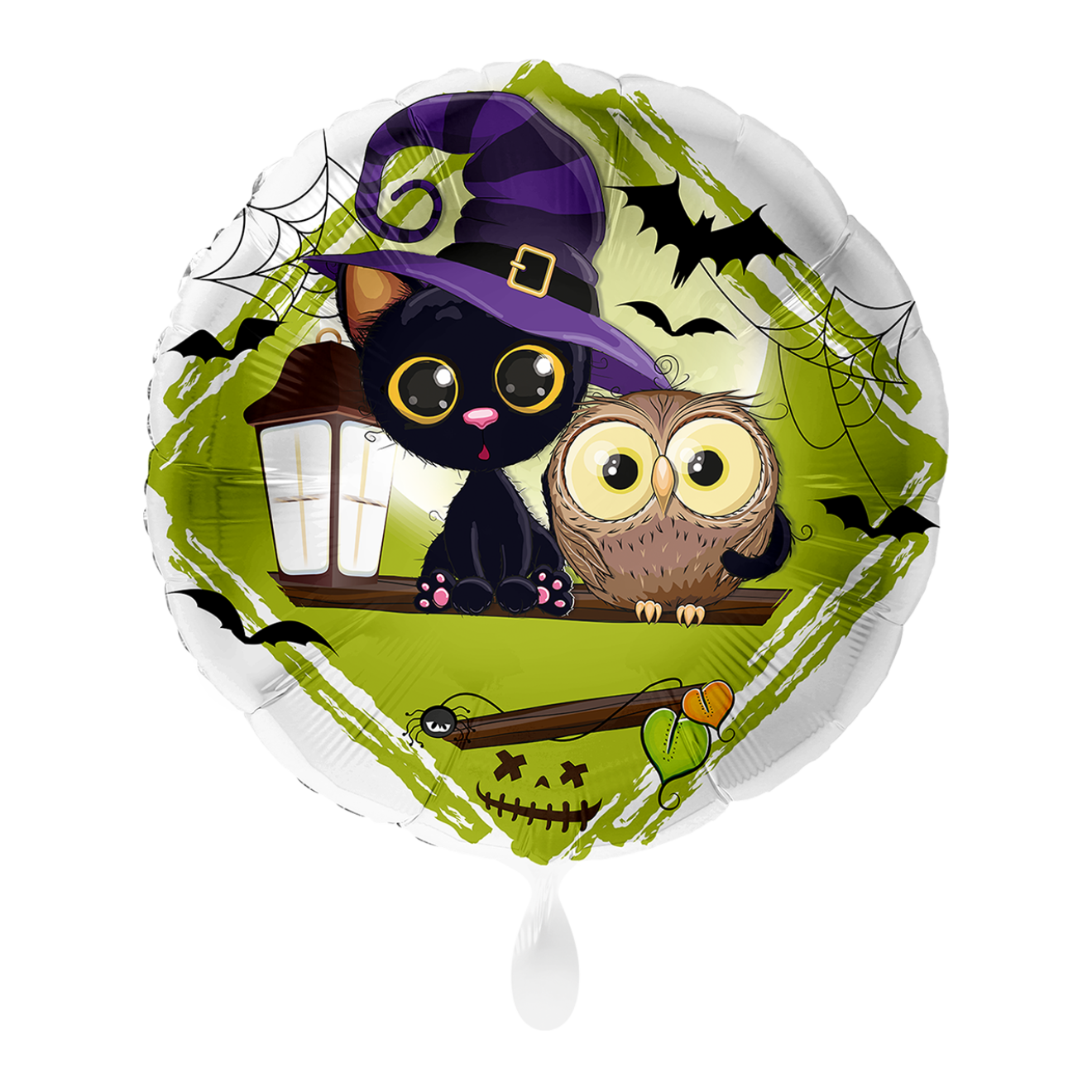 1 Balloon - Spooky Cat and Owl - UNI