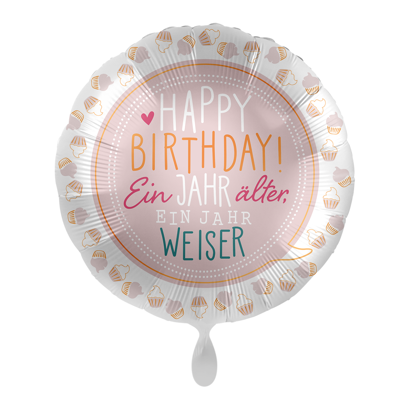 1 Ballon - Birthday Cupcakes