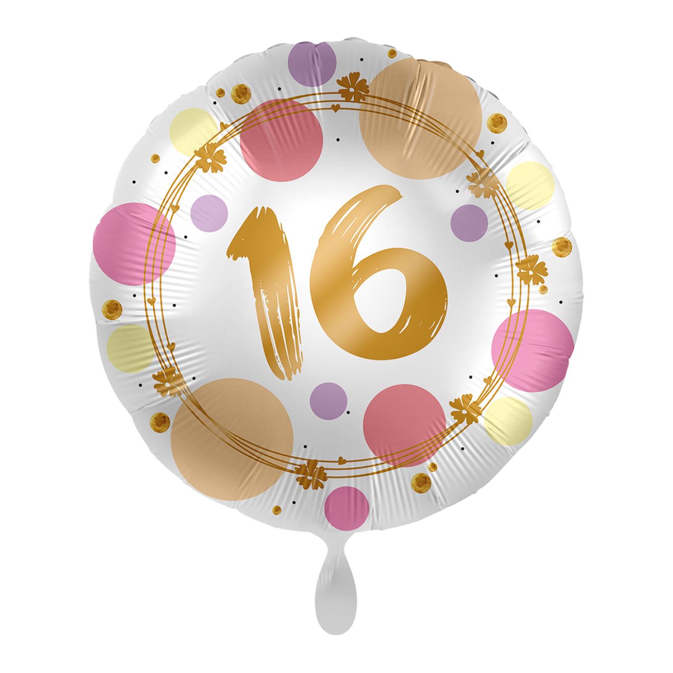 1 Balloon - Shiny Dots 16 - UNI