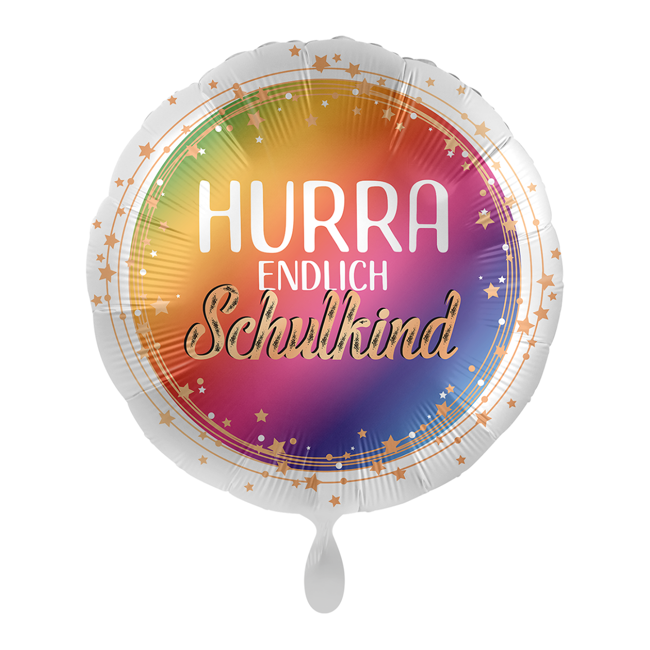 1 Ballon - Hurra endlich Schulkind