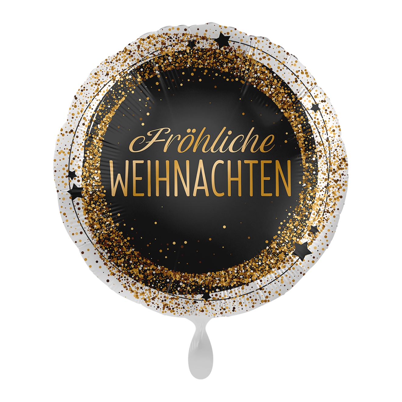 1 Ballon - Weihnachten Gold