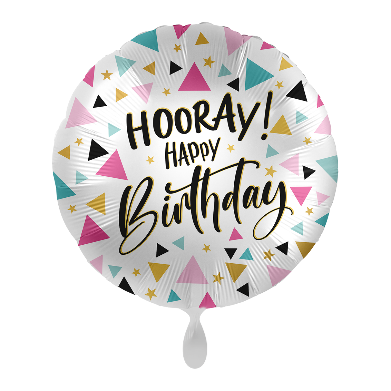 Amscan Palloncino Stagnola Happy Birthday – 1 Pezzo Multicolore Con Scritta Auguri E Pois, Per Decorazioni Feste Compleanno