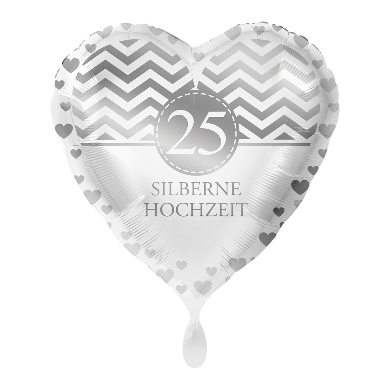 1 Ballon - Silberne Hochzeit