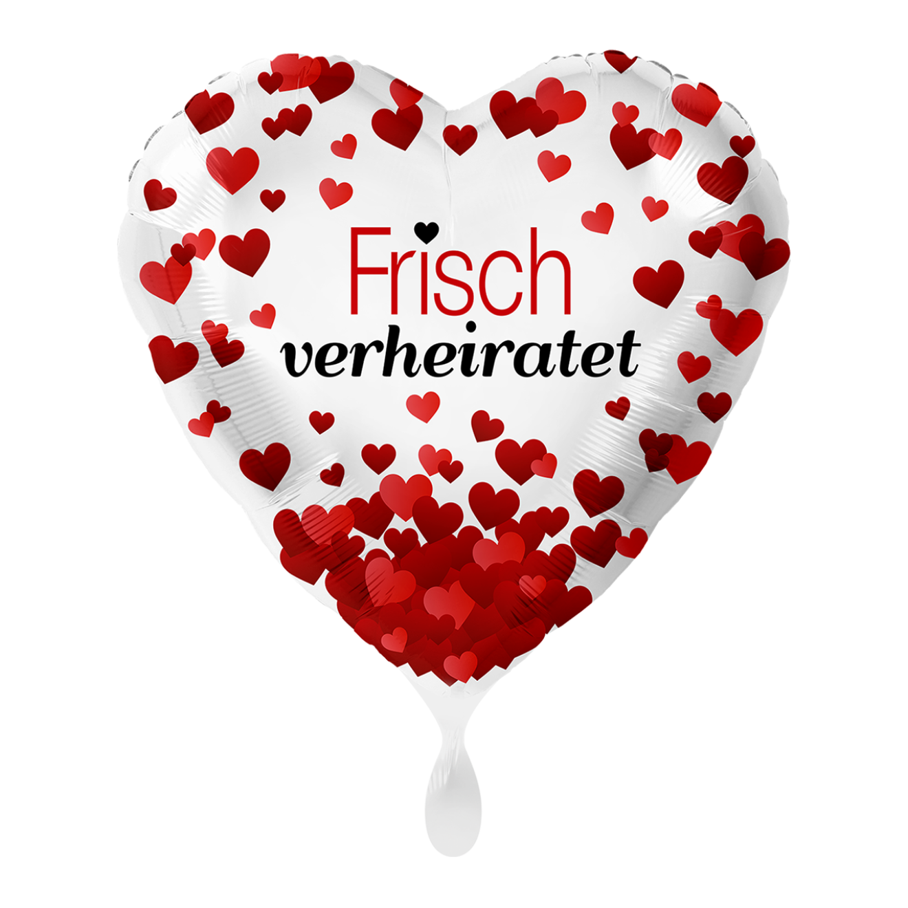 1 Ballon - Frisch Verheiratet Herzen