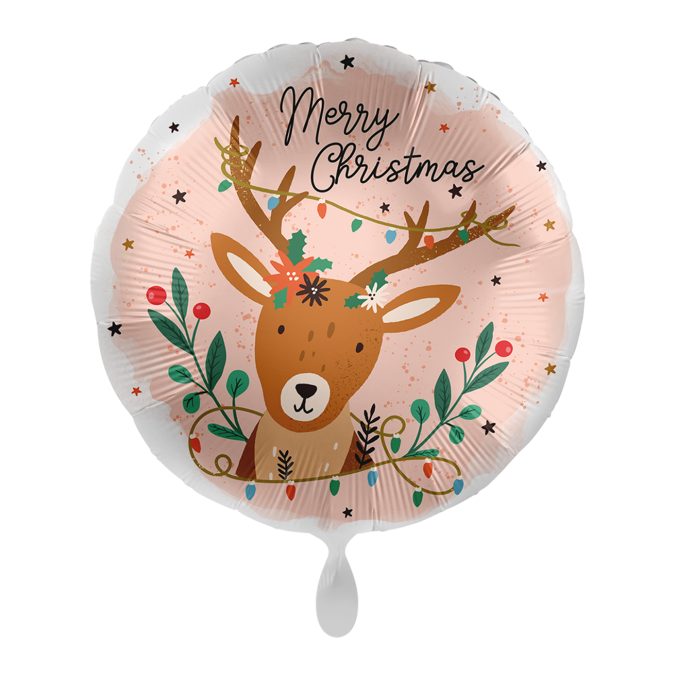 1 Balloon - Holly Jolly Reindeer - ENG