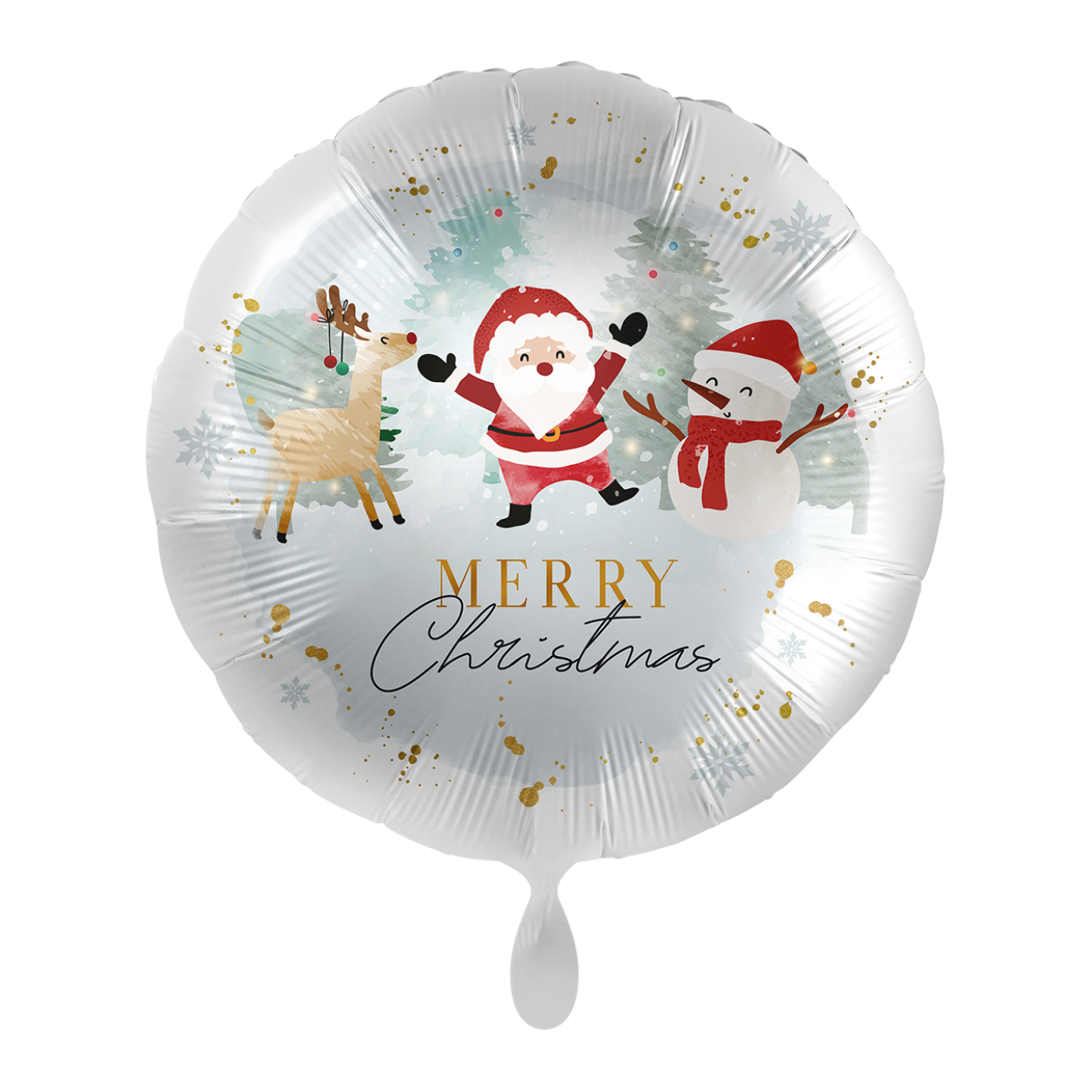 1 Balloon - Happy Santa & Friends - ENG