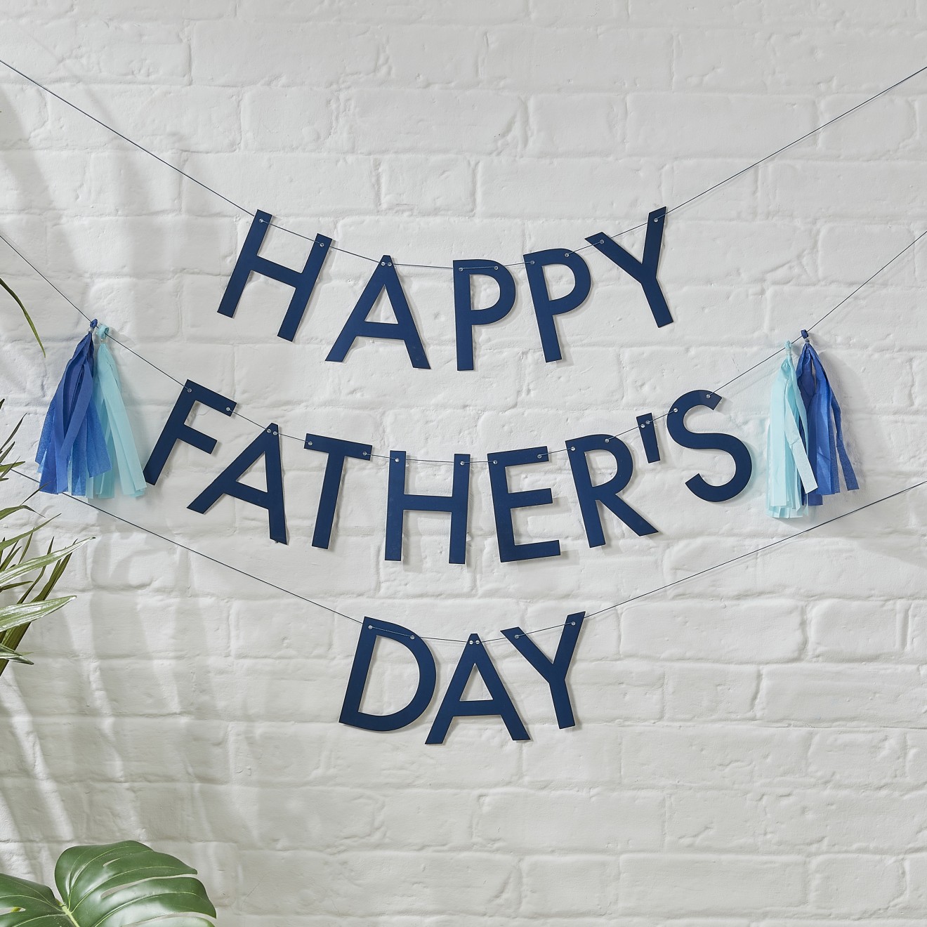Bunting - Happy Father's Day - Eco - With Tissue Tassels