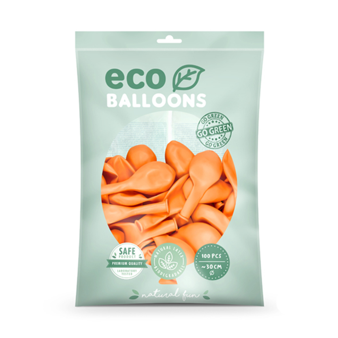 100 ECO-Luftballons - Ø 30cm - Peach