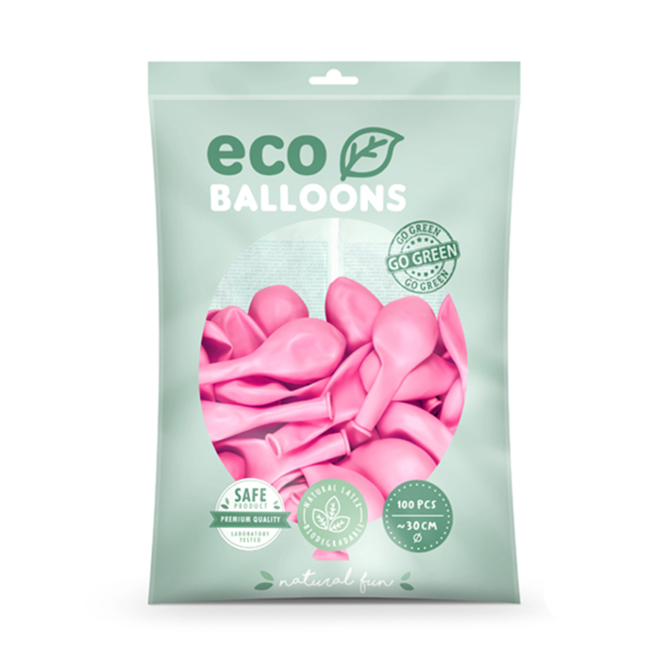 100 ECO-Luftballons - Ø 30cm - Pink (Rosa)