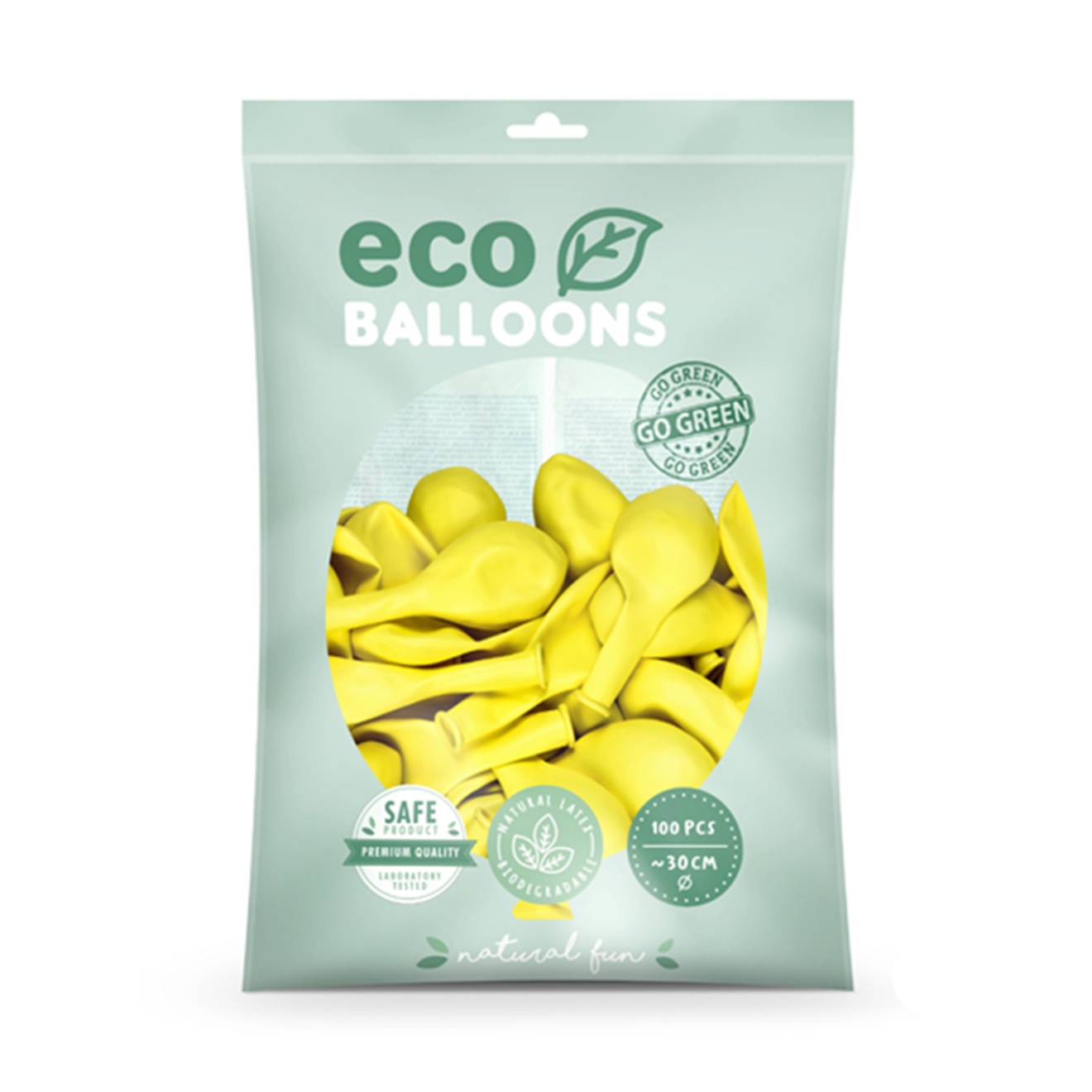 100 ECO-Luftballons - Ø 30cm - Yellow
